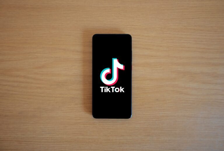 Smartphone screen showing the TikTok app logo